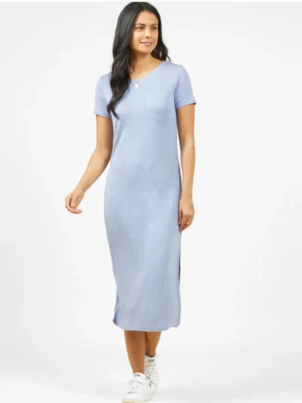 Outerknown Blue Neptune Tee Midi Dress